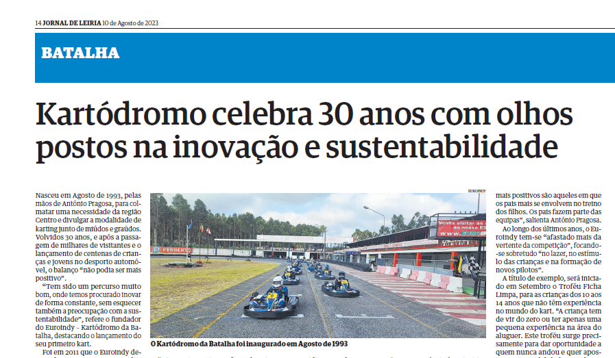 O Euroindy no Jornal de Leiria